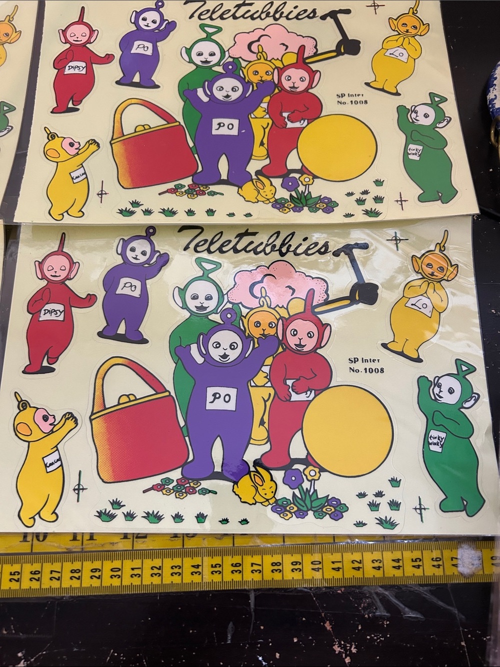 Vintage Teletubbies Sticker Sheets Collectible Y2K Nostalgia Lot of 6‎